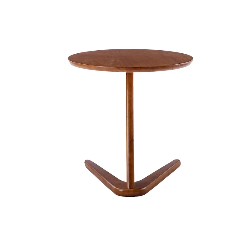 Mid Century Modern Accent Chairs Set of 2 with Side Table