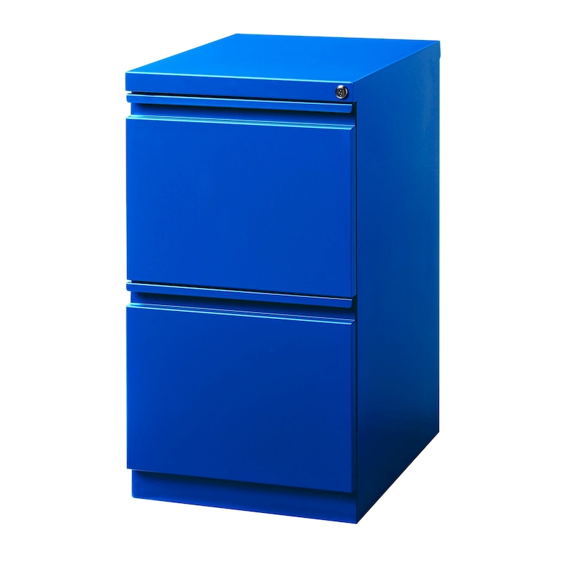 Hirsh 20-inch-deep Steel Mobile Two-drawer File Pedestal with Lock