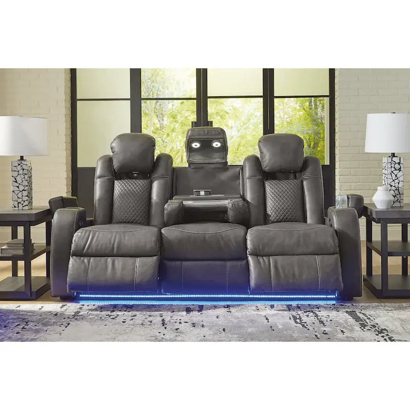 Signature Design by Ashley Fyne-Dyme Power Reclining Sofa - 85  W x 43  D x 43  H