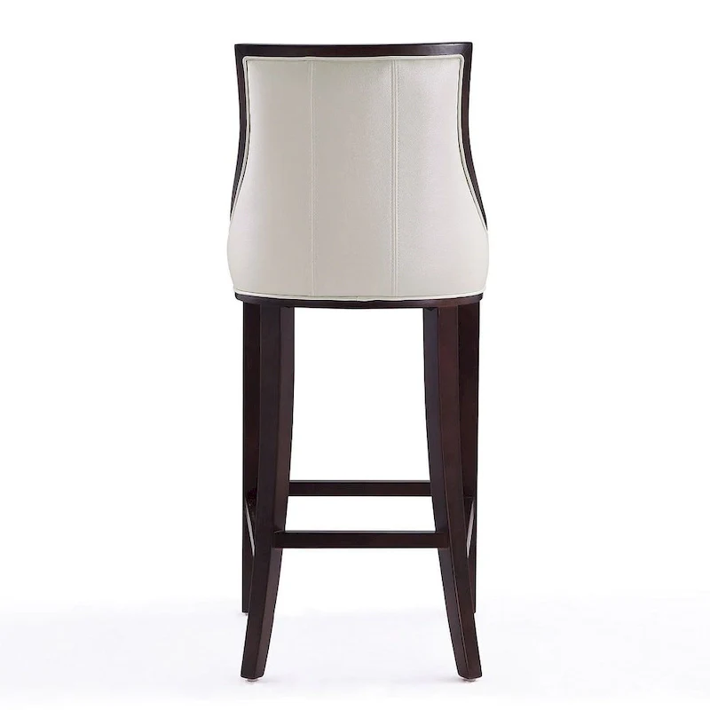 45 in. Walnut Beech Wood Bar Stool (Set of 2)