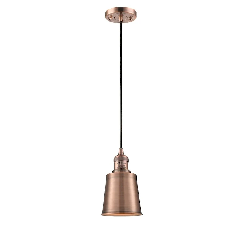 Innovations Lighting Addison 5  Wide Mini Pendant - Cord Suspension