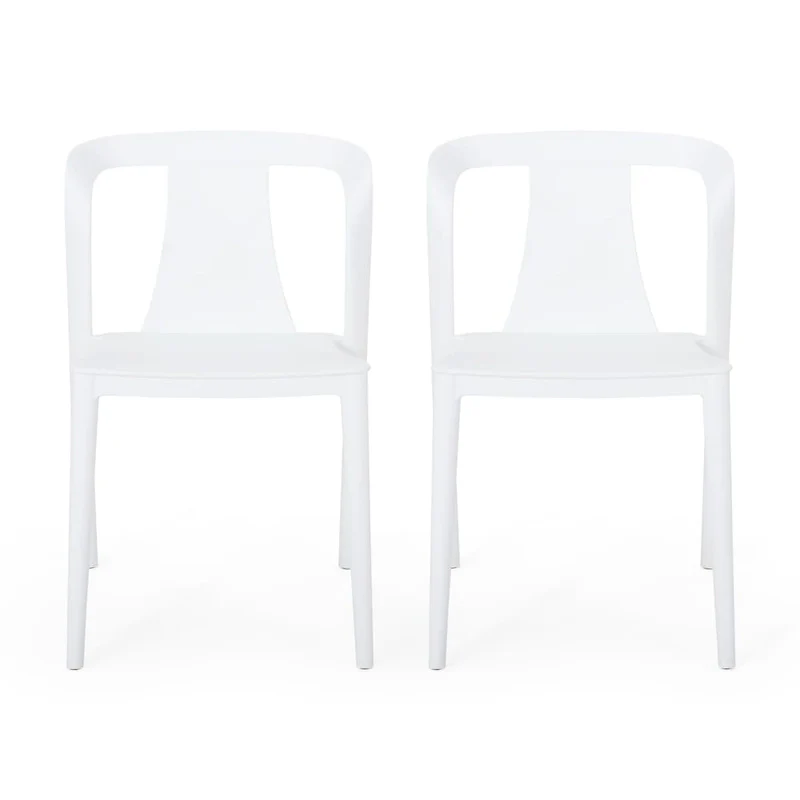 Orchid Outdoor Stacking Dining Chair (Set of 2) by Christopher Knight Home - 21.50 W x 19.50 D x 30.50 H
