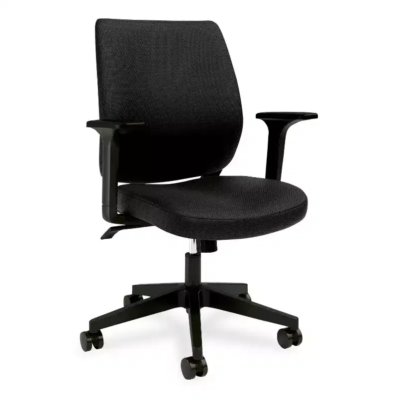 Alera Wessex Ergonomic Fabric Task Chair - Black