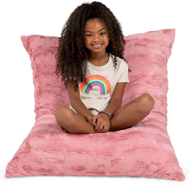 3.5 Foot Faux Fur Bean Bag Floor Pillow