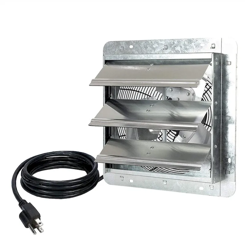 iLIVING 12 Inch Variable Speed Shutter Exhaust Fan (Wall-Mounted)