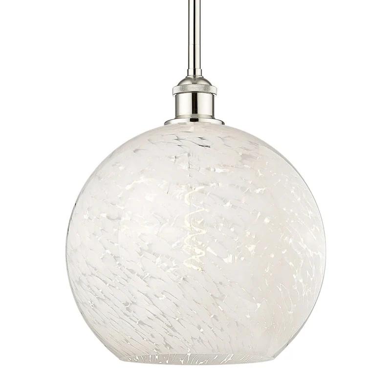 Innovations Lighting 616-1S 13 12 White Mouchette Pendant White
