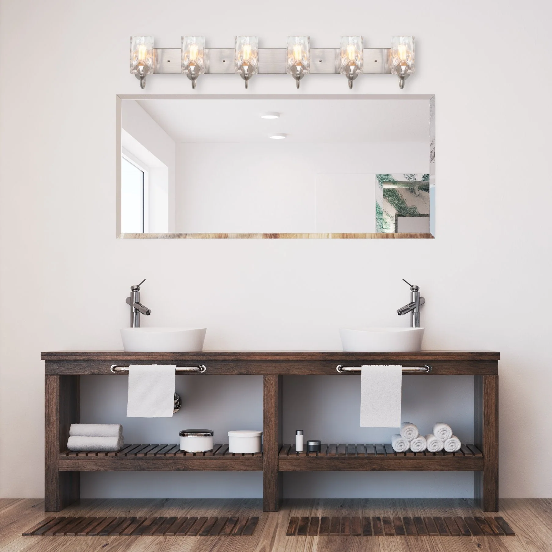 Armada II 48 Modern 6-Light Over Mirror Vanity / Bathroom Light
