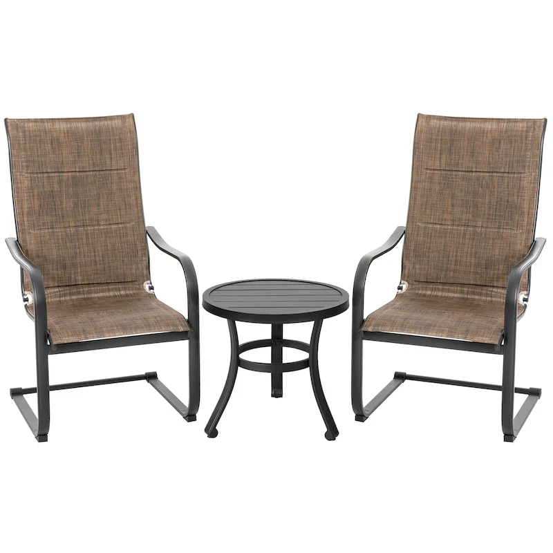 Outdoor Textilene Dining Set with 1.57 Umbrella Hole