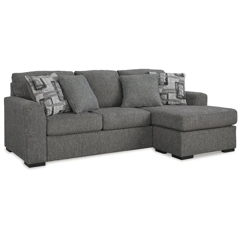Signature Design by Gardiner Pewter Sofa Chaise - 101 W x 63 D x 40 H