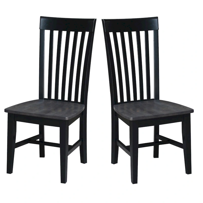 International Concepts Solid Wood Cosmo Tall Mission Chairs, Set of 2