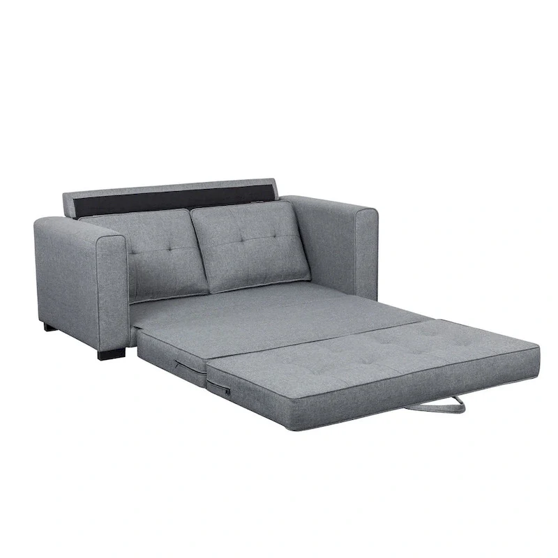 Daisy Modern Fabric Loveseat and Sofa Bed