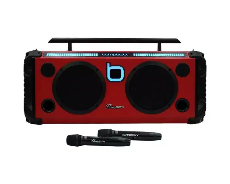 Refurbished: Bumpboxx Bluetooth Portable Speaker Flare8 Pro, Red - Manufacturer Refurbished