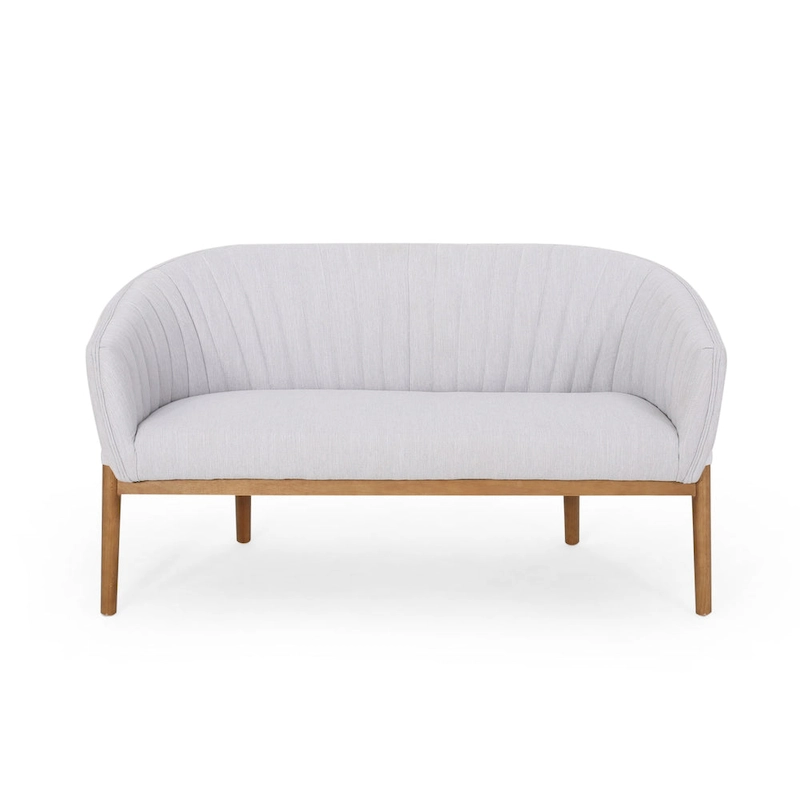 Galena Mid-century Modern Glam Loveseat by Christopher Knight Home