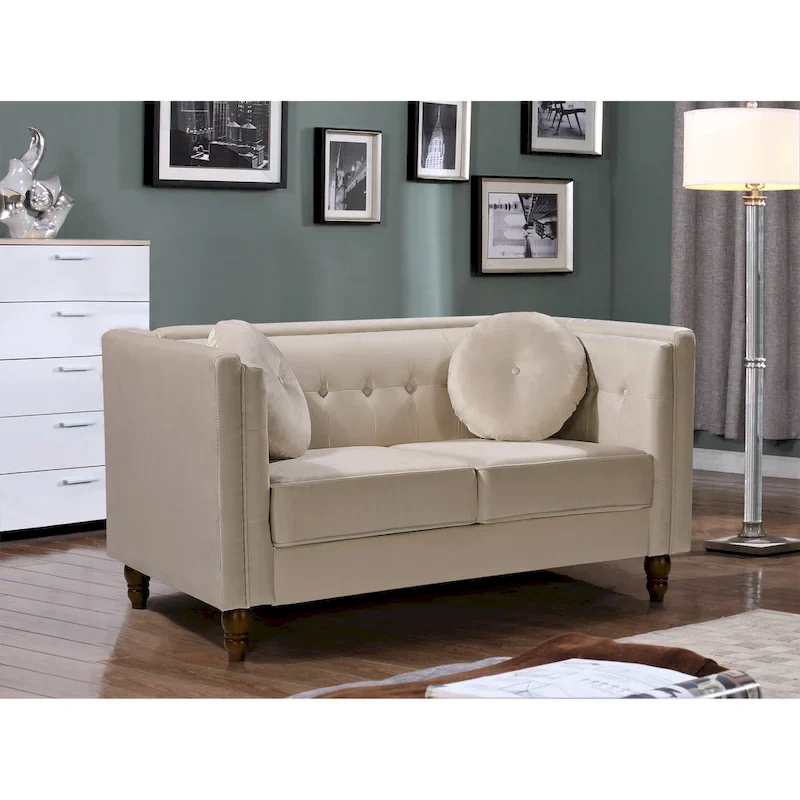 Roberta Velvet Loveseat