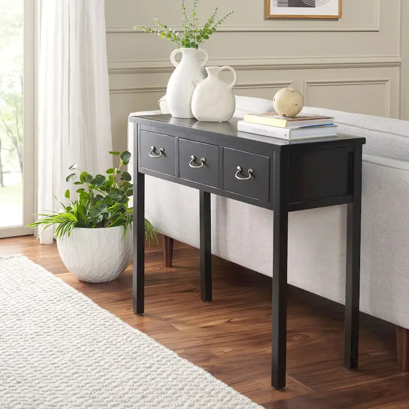 SAFAVIEH Marleine Antiqued Grey Console Table - 39.4  x 14.2  x 31.7  - 39Wx14Dx32H