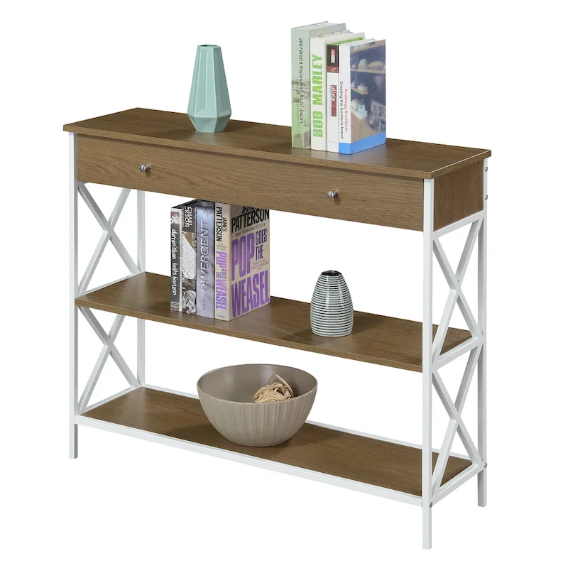 Convenience Concepts Tucson 1 Drawer Console Table with Shelves