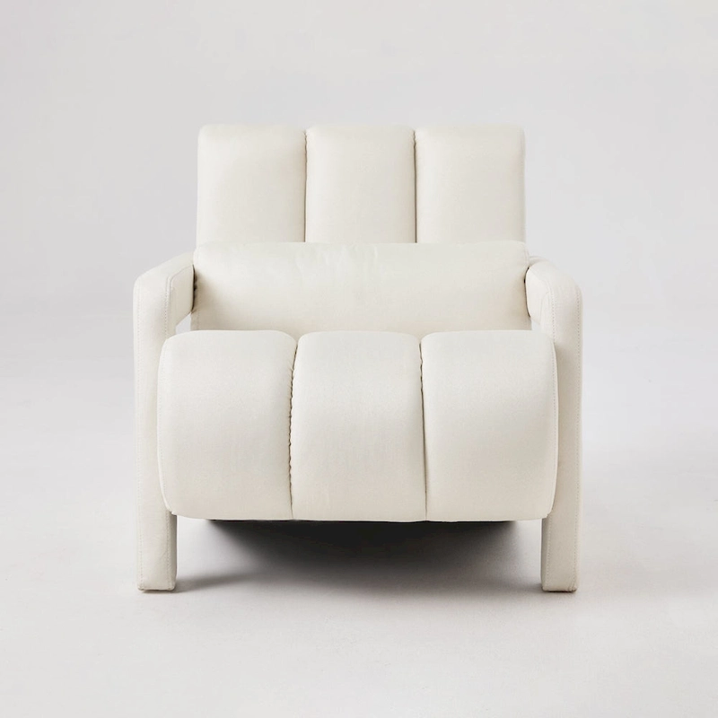 28H Modern Upholstered Accent Chair with a Pillow