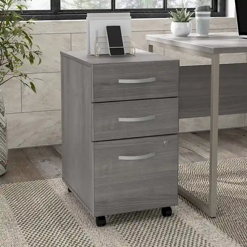 Hybrid 3 Drawer Mobile File Cabinet by Bush Business Furniture