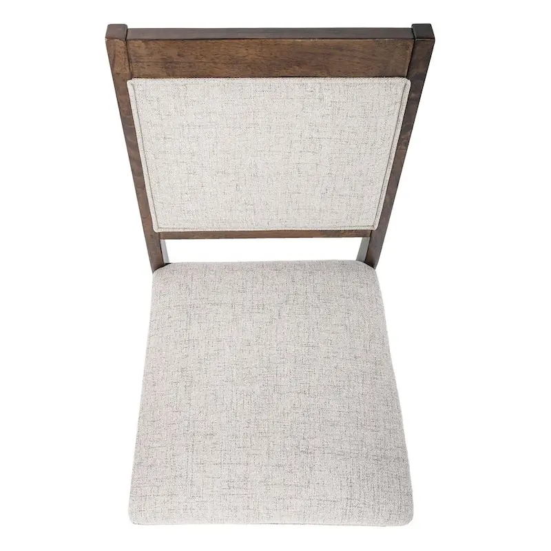 HomePop Open Back Upholstered Wood Frame Dining Chair - Set of 2