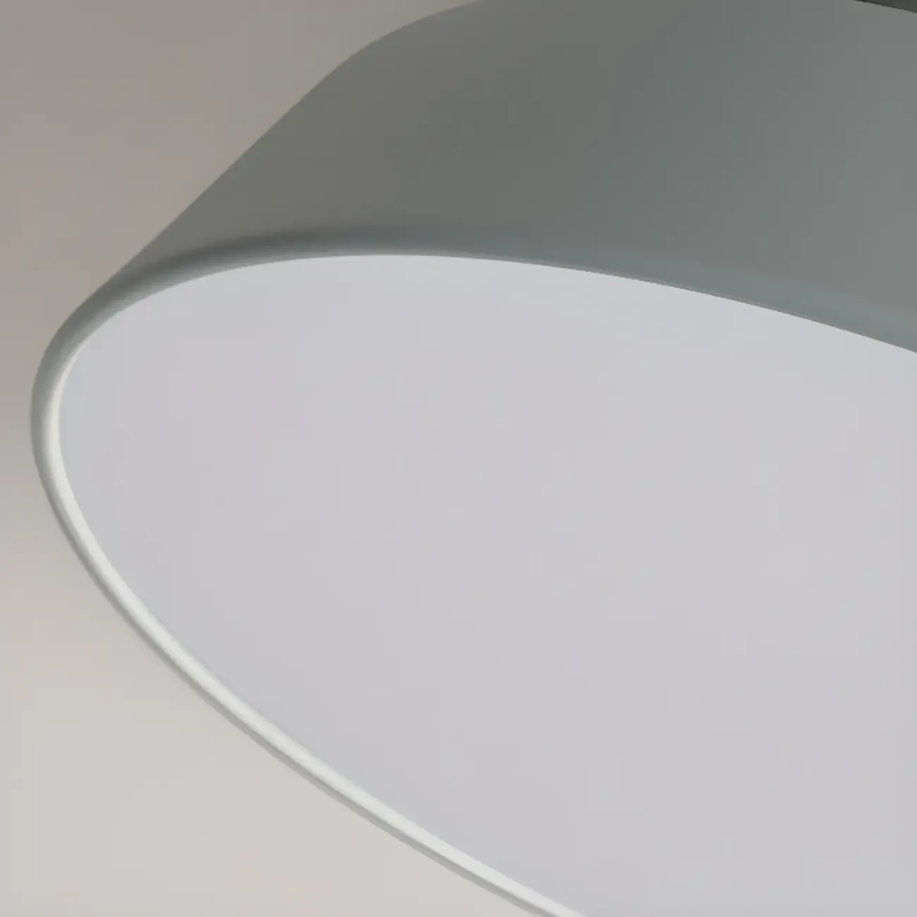 Modern Metal Drum Dimmable Semi Flush LED Ceiling Light