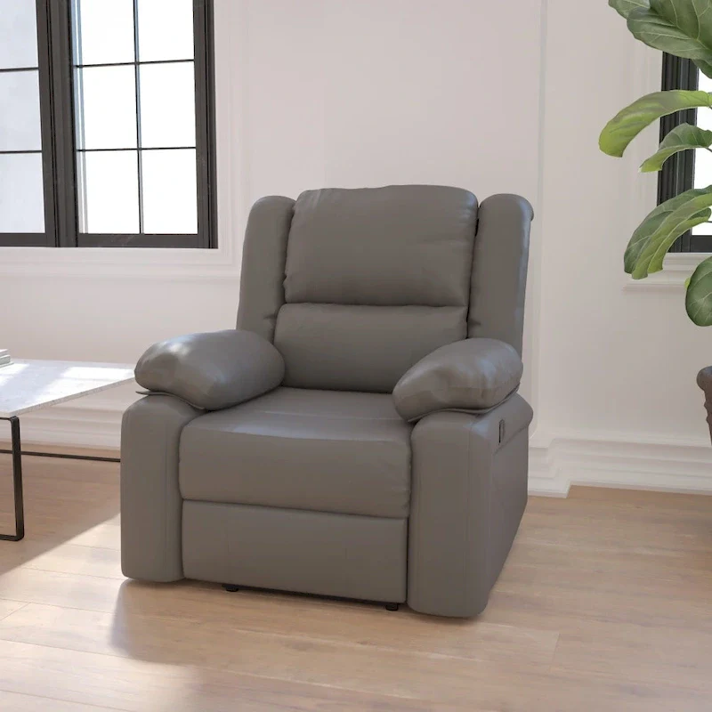 Microfiber Pillow Back Recliner