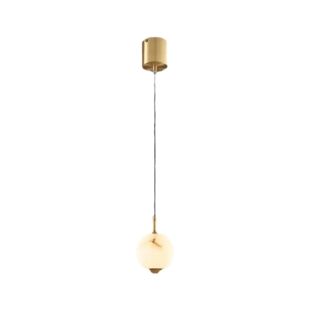 Modern Gold Globe Alabaster Kitchen Pendant Lighting