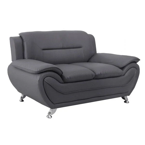 Michael Segura Faux Leather Loveseat