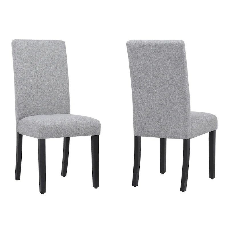 Grandview Upholstered Linen Fabric Dining Chair (Set of 2)