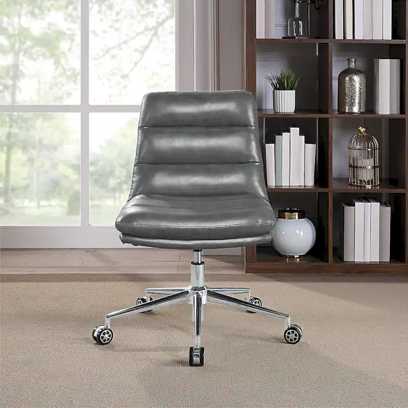 Legacy Swivel Office Chair in Faux Leather