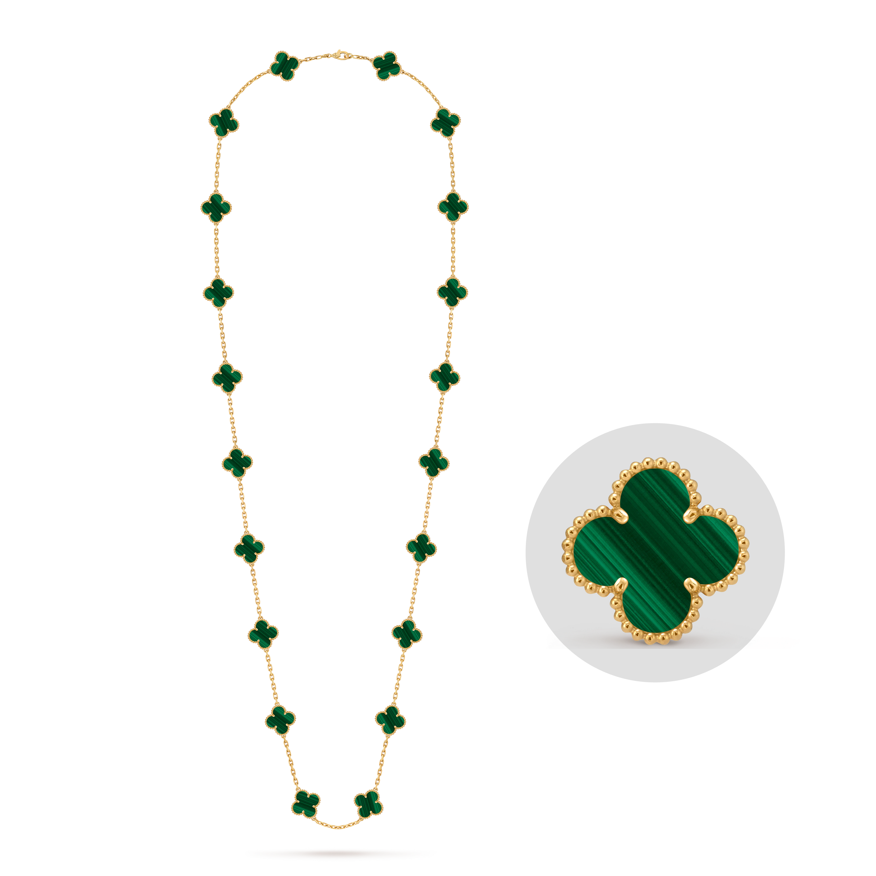 VCN069 VCA 20 motif long necklace - ccjewelryacc