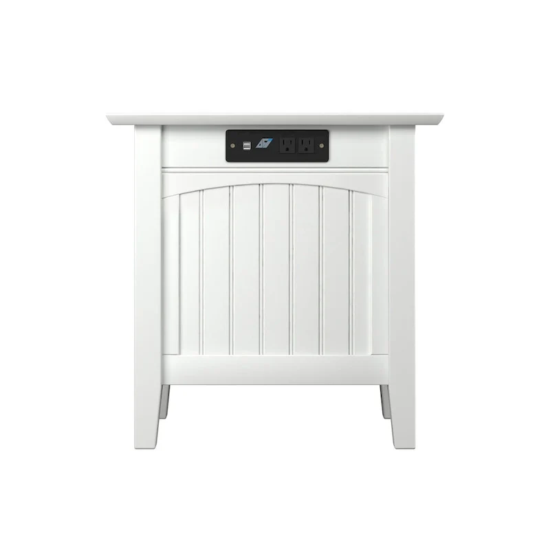 Nantucket Chair Side Table with Built-in Charger