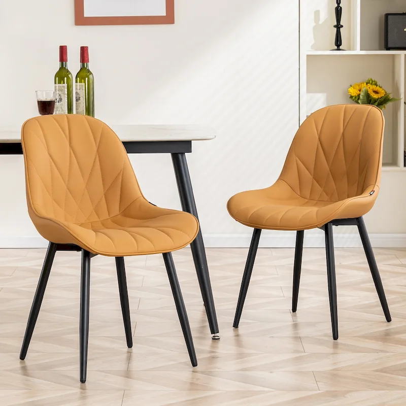 Upholstered Dining Chairs Set of 2 Modern Kitchen Chairs