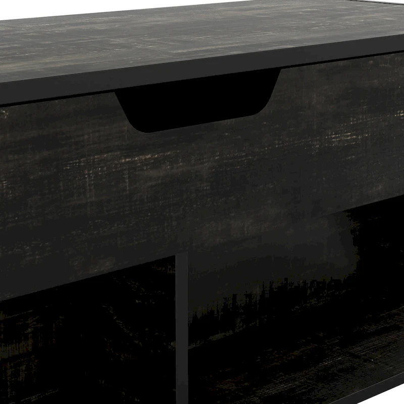 DH BASIC Transitional Black Oak 44-inch Lift-top Coffee Table by Denhour