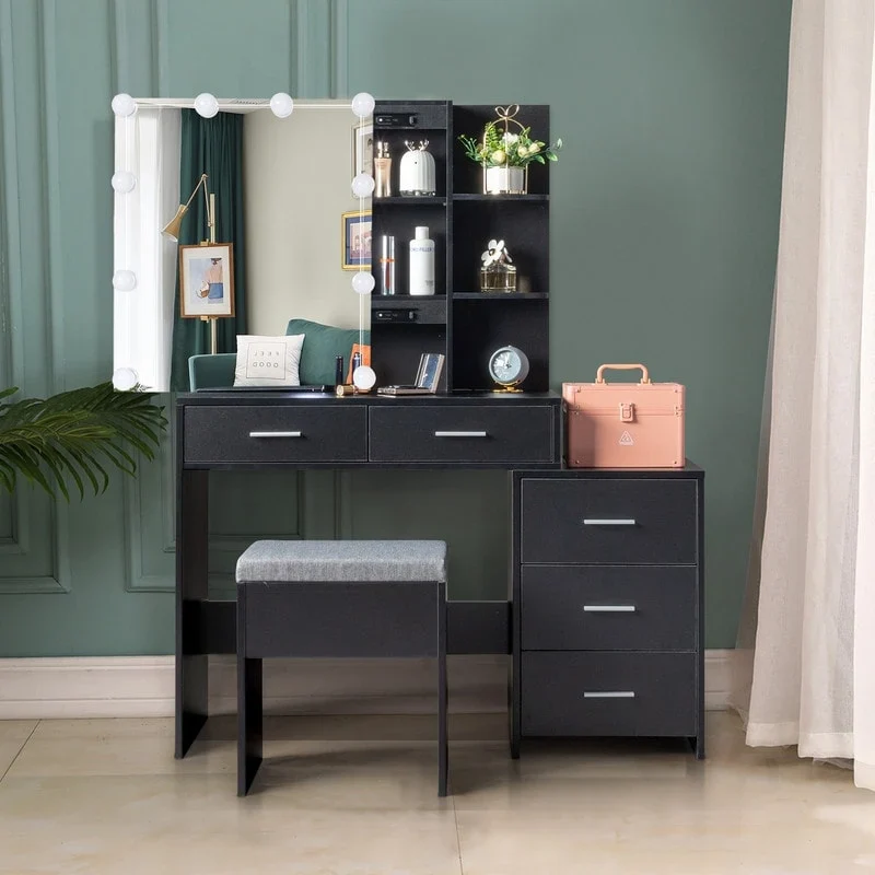 Makeup Table Set with Led Lights