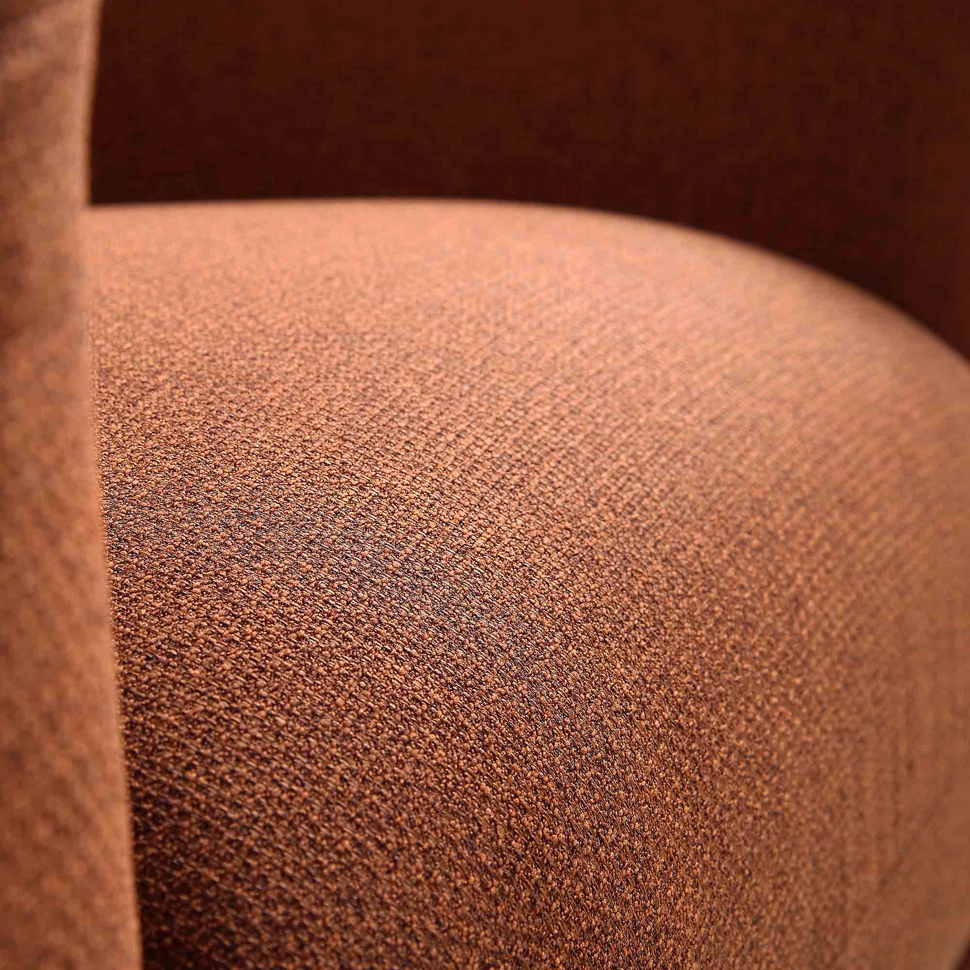 Armchair, Terracotta Fabric