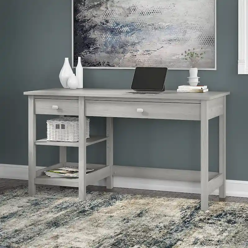 Computer Desk with Shelves - 54 Wide - Contemporary Style
