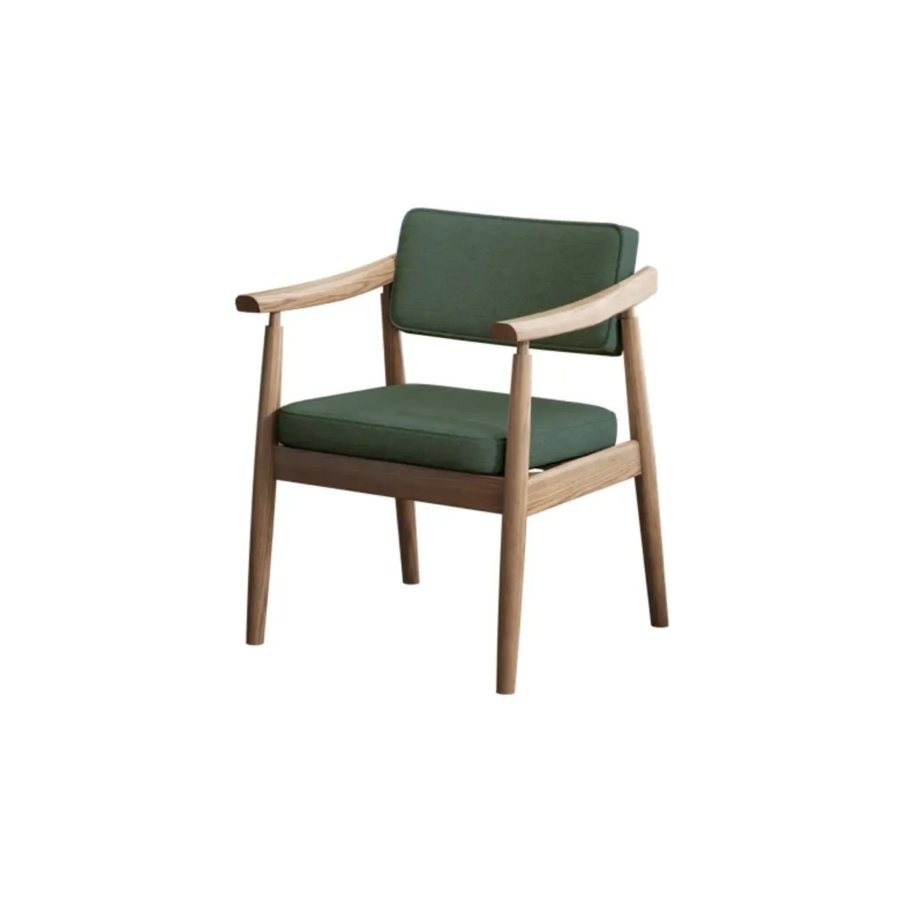 Scandinavian Modern Solid Wood Upholstered Dining Chair