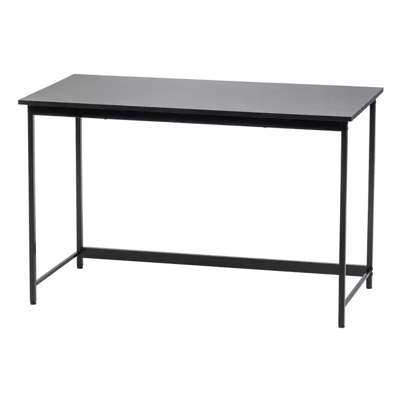 IRIS USA Simple Design, Basic Computer Desk, Laptop Table, Office Desk, Black, Study Table