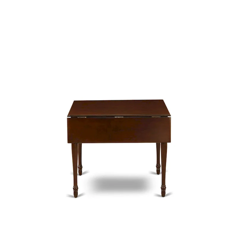 East West Furniture Dining Set Contains a Rectangle Dining Room Table with Dropleaf and Parson Chairs (Pieces Options)