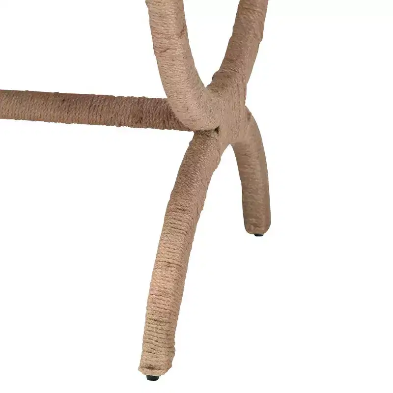 bali & pari Maliyah Natural Seagrass Accent Bench Natural Brown