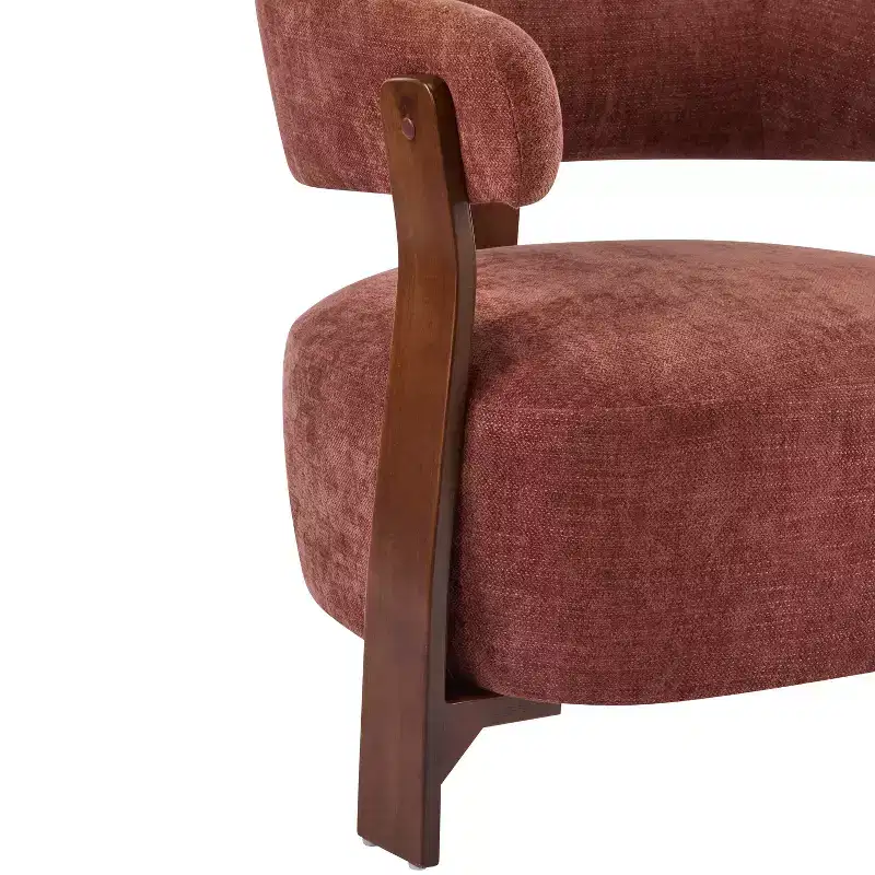 Christopher Knight Home Hepurn Bent Wood Modern Upholstered Accent Chair