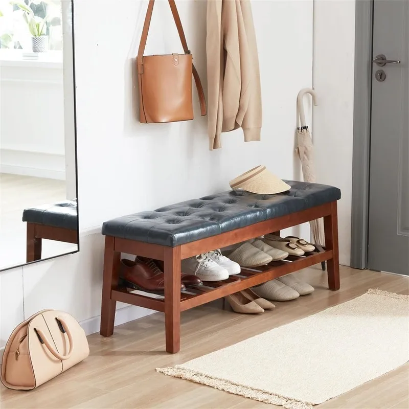 Shoe Bench Entryway - 43.3 D x 14 W x 18 H