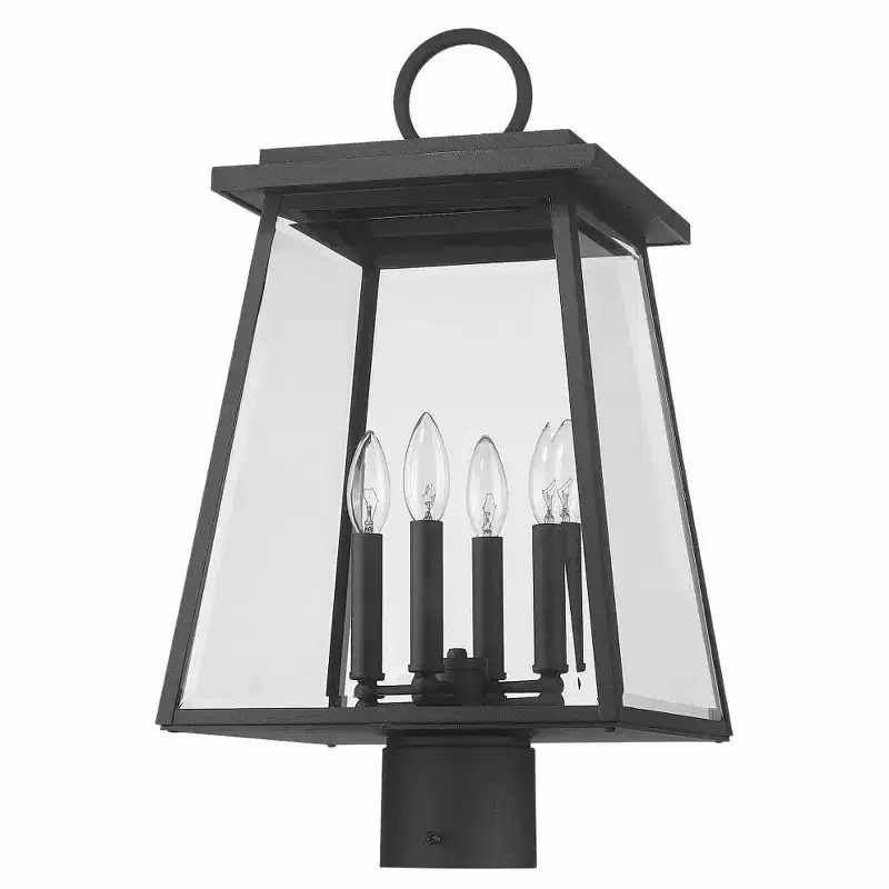 Z-Lite Broughton 4 - Light Post Light in Black