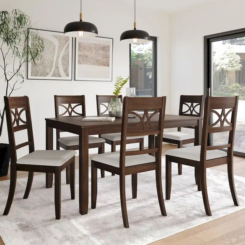 Mid-Century Modern 7-piece Wooden Dining