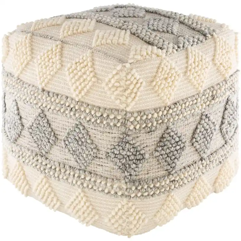 Farmhouse 18-Inch Cube Pouf