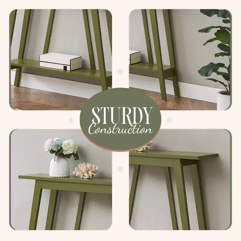 Kings Brand Furniture Console Table - Narrow Sofa Table with Storage Shelf for Hallway, Front Hall, Entryway, Living Room