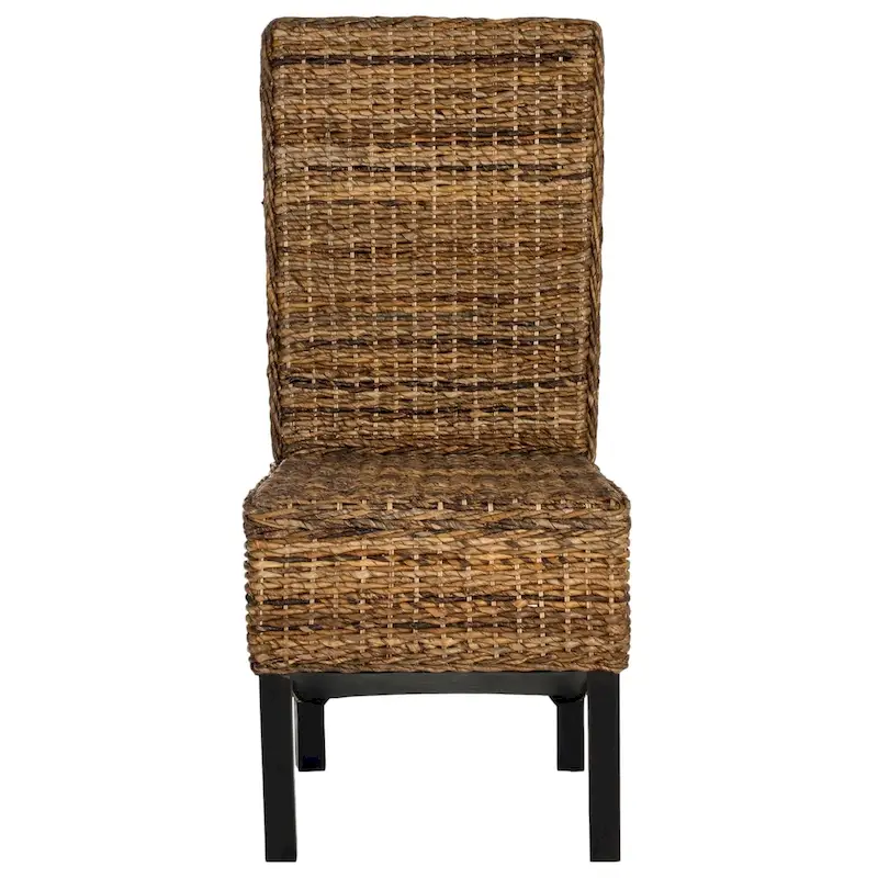 SAFAVIEH Candy Natural Wicker Dining Chair (Set of 2) - 19 W x 22 D x 41 H - 19Wx22Dx41H