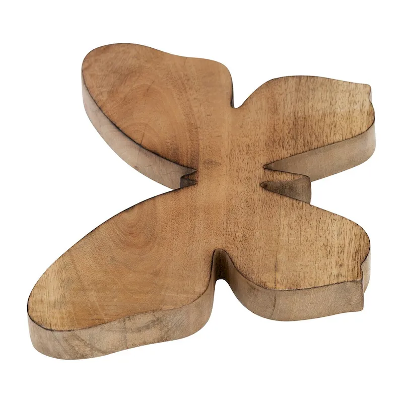 Sagebrook Home Wooden Butterfly Statue