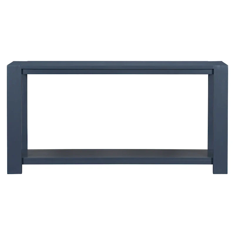 Narrow Long Entryway Console Table Side Table with Bottom Shelf