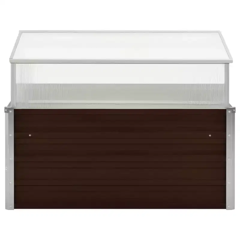 vidaXL Garden Planter Weathered steel Weathering steel 39.4x39.4x30.3 in